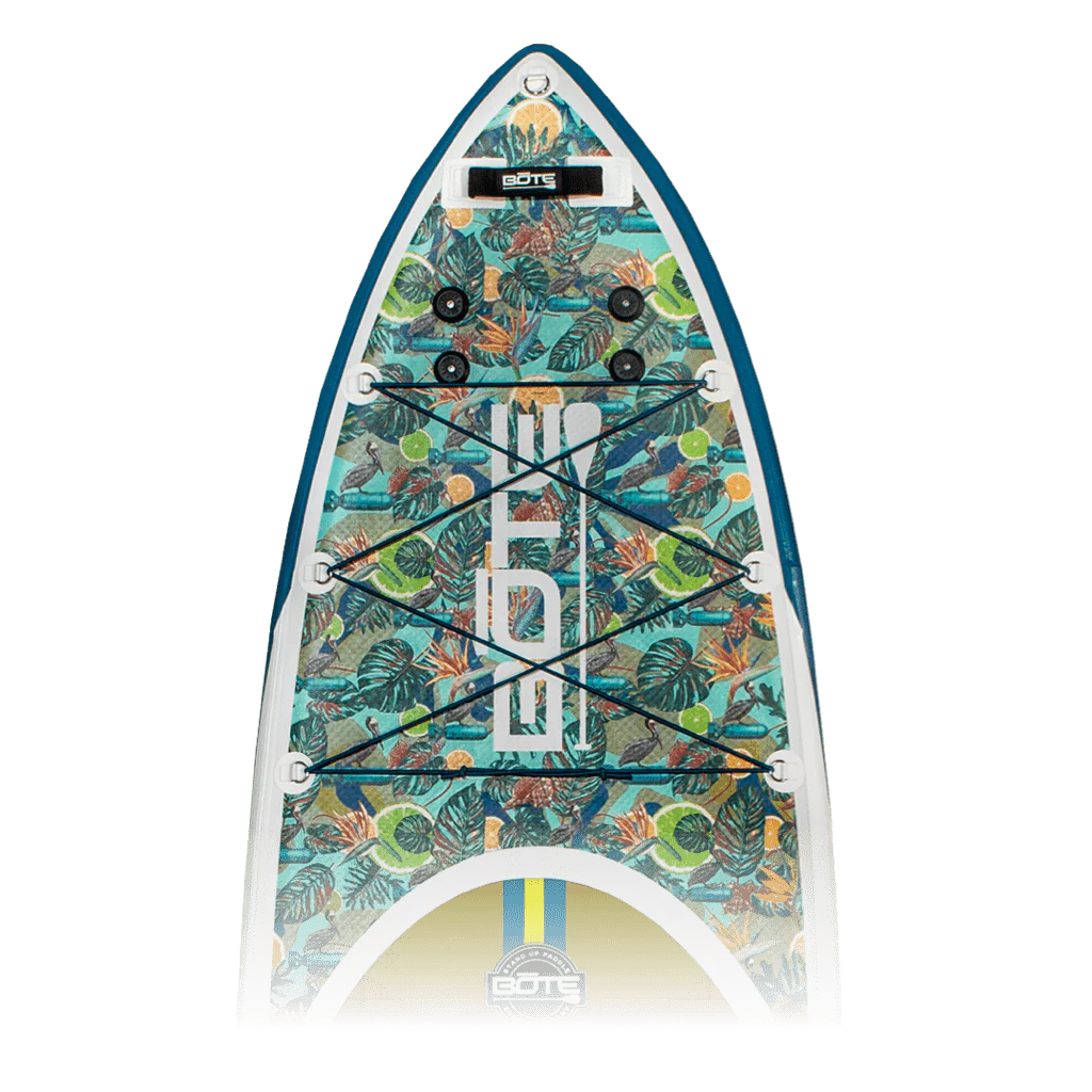 Zoomed in top view of the HD Aero Native Bombardier Inflatable Paddle Board