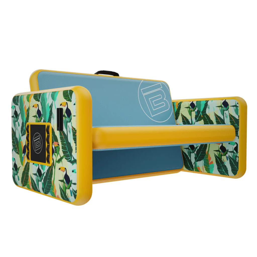 Front angled view of the Inflatable Aero Couch Native Paradise