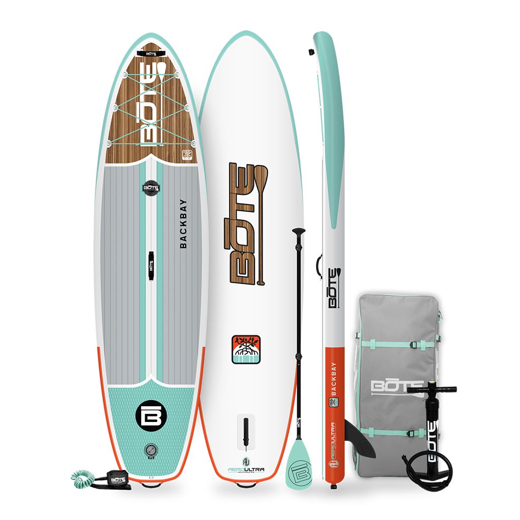BOTE backbay inflatable paddle board set with accessories