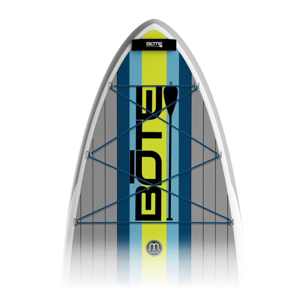 Zoomed in top view of the LowRider Aero Inflatable Paddle Board