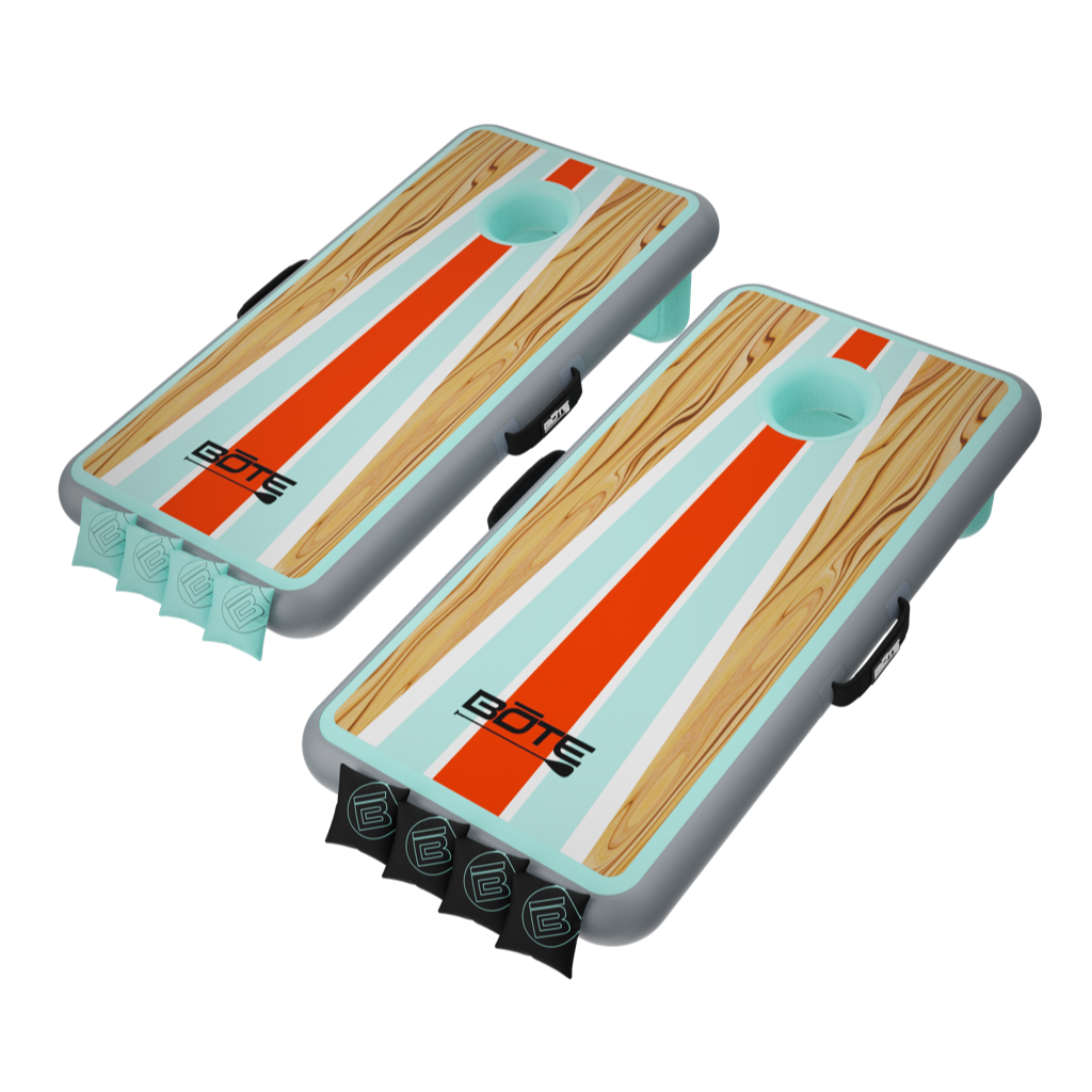 Top angled view of the Inflatable Aero Bag Toss Classic set