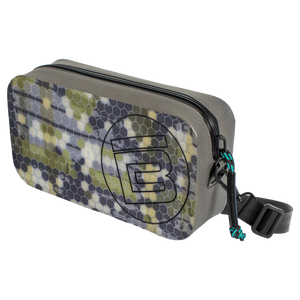 Angled front view of the Highwater Hitchhiker in verge camo with black "B" BOTE logo on the side.