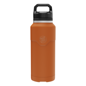 Front view of the MAGNEBottle 36oz with Cap in Sedona, showing its black handle cap.