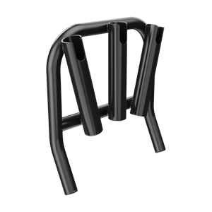 Rear angled view of the Mini Rocket Rac Black