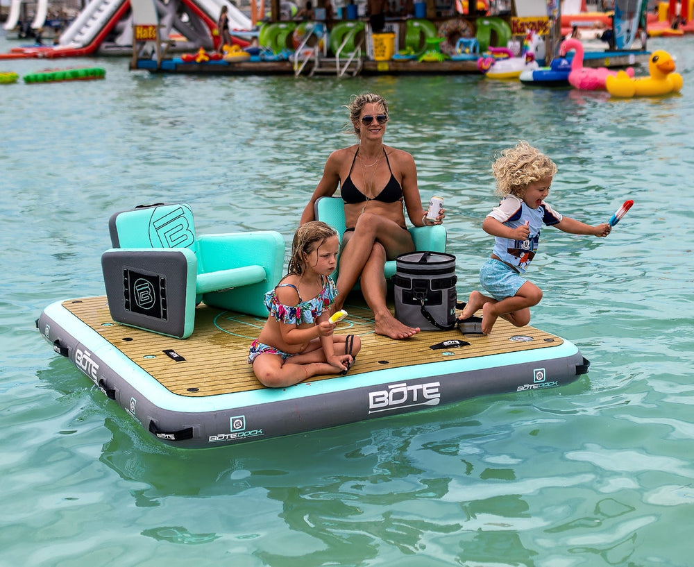Inflatable Dock 7 Classic, 7'×7' Floating Swim Platform, BOTE